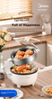 Плита Midea Wok электрическая пароварка, 3.5л, антипригарная, HGE2515 - изображение 6