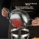 Кастрюля Maxcook из нержавеющей стали 304, небольшая кастрюля для приготовления пищи на спиртовом огне, совместимая с жидкостями и твердыми продуктами, с половником 16 см MCT762 - изображение 6