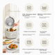 Рисоварка Midea MB-RE387S электрическая 3 л, нержавеющая сталь 316L, для 2-3 персон - изображение 4