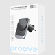 Автотримач Proove Square Magnetic Pro MagSafe 15W з бездротовою зарядкою Qi, магнітний, на дефлектор, графітовий - зображення 3
