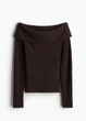 Светр H&M 18245 Темний коричневий XS (1293) - изображение 1