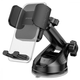Автотримач Proove Crystal Clamp Suction Type Car Mount на панель і скло для телефону 4.7–6.9", механічний, чорний - зображення 1