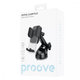 Автотримач Proove Crystal Clamp Suction Type Car Mount на панель і скло для телефону 4.7–6.9", механічний, чорний - зображення 3