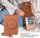 Подарочный набор с фотокамерой мгновенной печати Fujifilm INSTAX MINI EVO Hybrid Brown + 100 фото + альбом на 108 фото + чехол + подарочная упаковка, коричневый - изображение 8