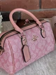Сумка жіноча Mini Rowan Crossbody In Signature рожевий бочонок - зображення 6