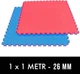 Mata do ćwiczeń Bushido Puzzle Tatami 100 x 100 x 2.6 cm Czerwono-niebieska (5904639195791) - obraz 7