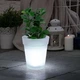 Светильник садовый Вазон для цветов на солнечной батарее ∙ LED кашпо с подсветкой для сада, террасы, двора и ландшафтного декора 57751 - изображение 3