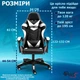 Кресло игровое GAMING CHAIR G-001 цвет черный/белый - изображение 9