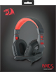 Наушники Redragon Ares Black-Red (78343) - изображение 11