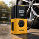 Портативний компресор AstroAI L7S 150 PSI, 4000 мАг, цифровий манометр, автостоп, LED, 5 режимів, жовтий - зображення 1
