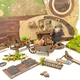 Румбокс The Magic Ring House SQ 59 конструктор миниатюрный домик в стиле Хоббита DIY набор для творчества с подсветкой 193 детали размером 246х178х133 мм деревянный интерьерный конструктор для взрослых и подростков подарок для фанатов фэнтези - изображение 5