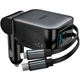 Зарядне автомобільне Hoco Z67A PD60W+QC3.0 швидка зарядка з кабелями Type-C/Lightning та дисплеєм для пристроїв в машину Сірий - изображение 5