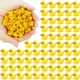Утята пластиковые миниатюрные 16x18mm (Тип2), 200шт комплект, Yellow - изображение 1