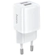 Мережевий зарядний пристрій HOCO N8 Briar dual port charger Type-C cable 12W White - зображення 6