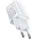 Мережевий зарядний пристрій HOCO N8 Briar dual port charger Type-C cable 12W White - зображення 10