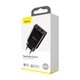 Мережевий зарядний пристрій Baseus Speed Mini Dual U Charger 10.5W Black CCFS-R01 - изображение 8