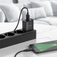 Мережевий зарядний пристрій HOCO C141A Smart dual-port charger Micro USB cable 10.5W Black - зображення 7