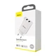 Мережевий зарядний пристрій Baseus Speed Mini Dual U Charger 10.5W White CCFS-R02 - изображение 8