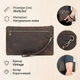Барсетка чоловіча в шкурі Crazy horse 14954 Vintage коричневий - зображення 2