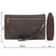 Барсетка чоловіча в шкурі Crazy horse 14954 Vintage коричневий - зображення 6