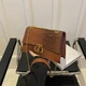 Сумочка на ланцюжку каркасна через плече Lilly P4-6536C коричнева - зображення 1