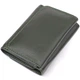 Маленький кошелек удобного формата из натуральной кожи ST Leather 23076 зеленый - изображение 6