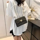 Твидовая сумка на цепочке с клапаном Lilly P2-1401-1A черная - изображение 4
