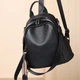 Кожаный женский городской рюкзак черный Olivia Leather 6711 - изображение 3