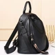 Кожаный женский городской рюкзак черный Olivia Leather 6711 - изображение 7