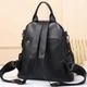 Кожаный женский городской рюкзак черный Olivia Leather 6711 - изображение 8