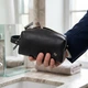 Кожаная косметичка для мужчин Grande Pelle 11507 черный - изображение 2