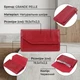 Кожаный женский портмоне Grande Pelle 11550 красный - изображение 2