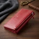 Кожаный женский портмоне Grande Pelle 11550 красный - изображение 3