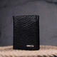 Небольшой кошелек без застежки из натуральной зернистой кожи KARYA 21364 черный - изображение 8