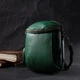 Интересная сумка для женщин из мягкой натуральной кожи Vintage 22341 зеленая - изображение 10