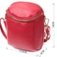 Модная сумка интересного формата из натуральной кожи Vintage 22340 красная - изображение 7