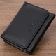 Шкіряний лаконічний гаманець для жінок ST Leather 22506 чорний - зображення 1
