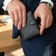 Вертикальный кошелек с блоком под документы из натуральной кожи ST Leather 22479 черный - изображение 2