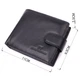 Кошелек для мужчин удобного размера из натуральной кожи ST Leather 22461 черный - изображение 8