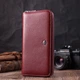 Кошелек-клатч для женщин на одно отделение из натуральной кожи ST Leather 22560 бордовый - изображение 8