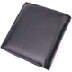 Компактный женский кошелек с монетницей снаружи из натуральной кожи ST Leather 22542 черный - изображение 2