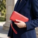 Стильный кошелек-клатч для женщин на одно отделение из натуральной кожи ST Leather 22561 красный - изображение 2