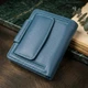 Красивый кожаный портмоне с монетницей снаружи для стильных женщин ST Leather 19457 бирюзовый - изображение 4