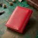 Яркий кошелек для женщин из натуральной кожи ST Leather 22503 красный - изображение 3