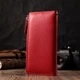 Женский вертикальный кошелек из натуральной кожи ST Leather 22536 красный - изображение 10