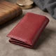 Кожаный женский кошелек в три сложения ST Leather 22489 бордовый - изображение 3