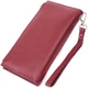 Вертикальный женский кошелек-клатч из натуральной кожи ST Leather 22535 бордовый - изображение 6