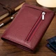 Шкіряний жіночий гаманець з монетницею ST Leather 19492 бордовий - зображення 2