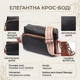 Сумка для женщин из натуральной кожи на каждый день. Vintage 22588 черный - изображение 3