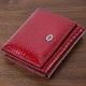 Компактный кошелек для женщин из натуральной кожи лакированной ST Leather 22687 красный - изображение 1